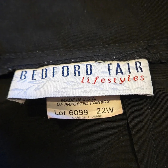 Bedford Fair Lifestyles Vintage 80s 90s Women's 22 Solid Black Maxi Skirt - Picture 6 of 14